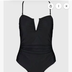 Women’s One Piece Swimsuit Black by Catherine Malandrino Sz l (12-14)